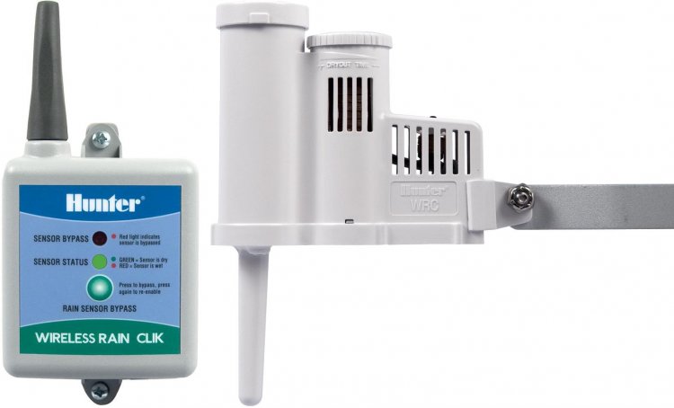 Hunter Wireless RainClik Rain Sensor includes receiver and transmitter - Click Image to Close