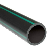 1¼" PE100 PN8 Rural Poly Pipe Green Stripe 1m Length **STORE PICKUP ONLY**