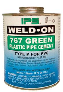 237ml PVC Green Solvent Cement - Click Image to Close