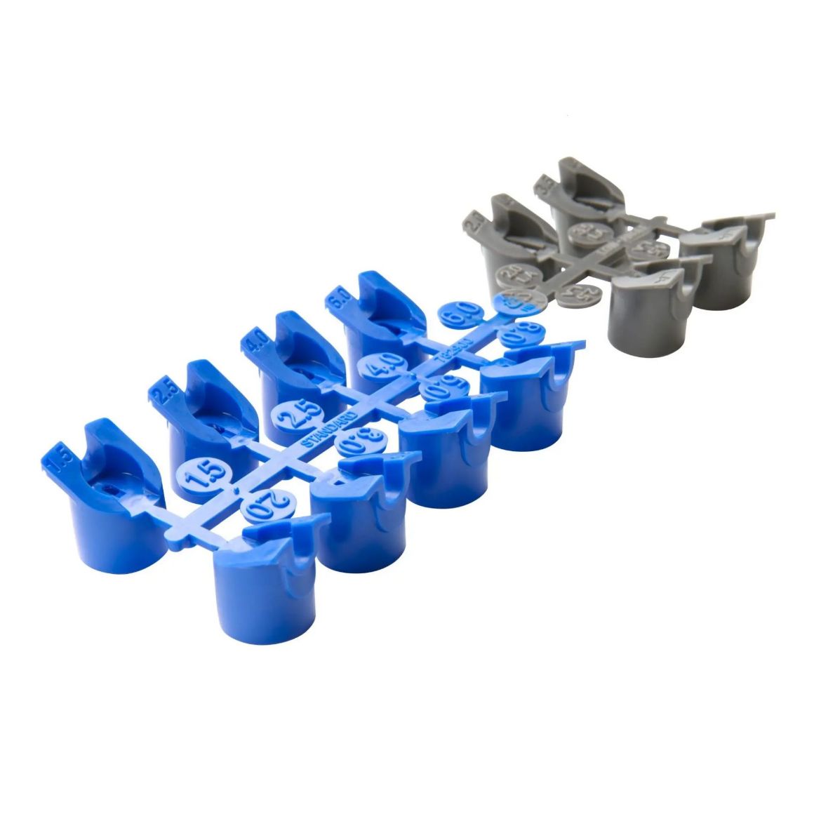 Picture of Hunter PGP Ultra and I-20 standard (8) and low-angle (4) nozzle set (blue and grey)