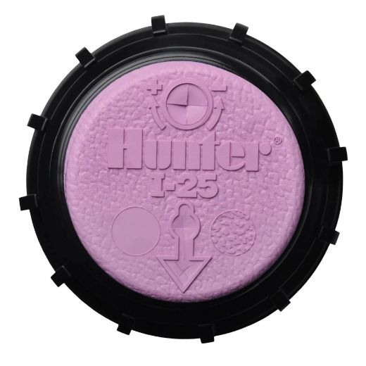 Picture of Hunter I-25 150mm (6") pop-up rotor sprinkler plastic riser with check valve and reclaimed water ID logo cap