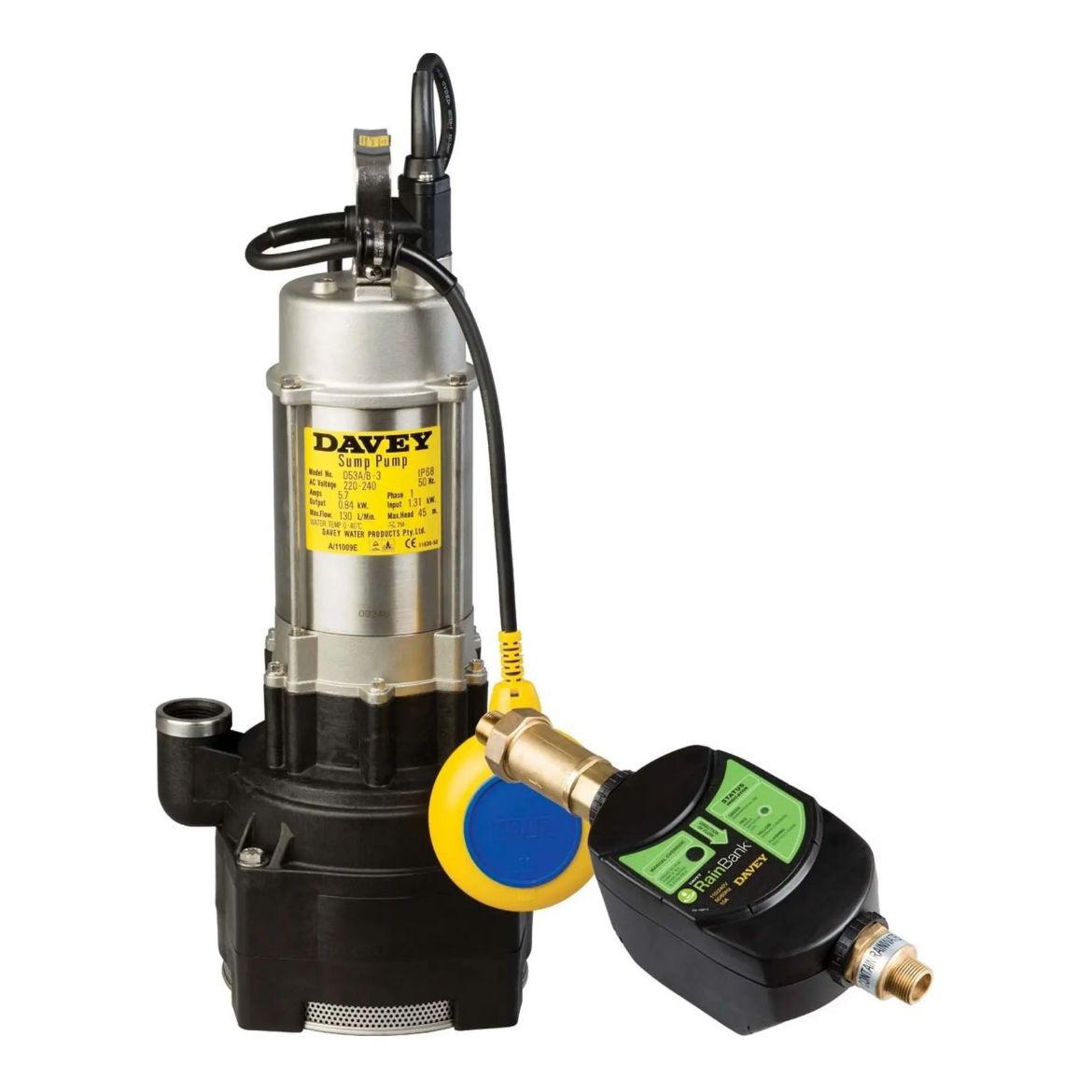 Picture of Davey KRBS2 Rainbank and D53A/B Submersible Pump with 20mm Power Lead - $1,421.00 Inc. GST