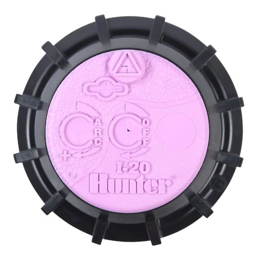 Picture of Hunter I-20 shrub body rotor sprinkler with check valve and reclaimed water ID logo cap