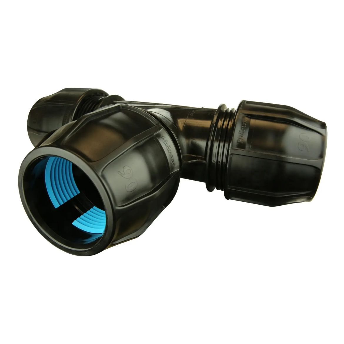 Picture of 110mm x 110mm x 110mm Philmac Poly x Poly x Poly EasyLOK Metric Tee