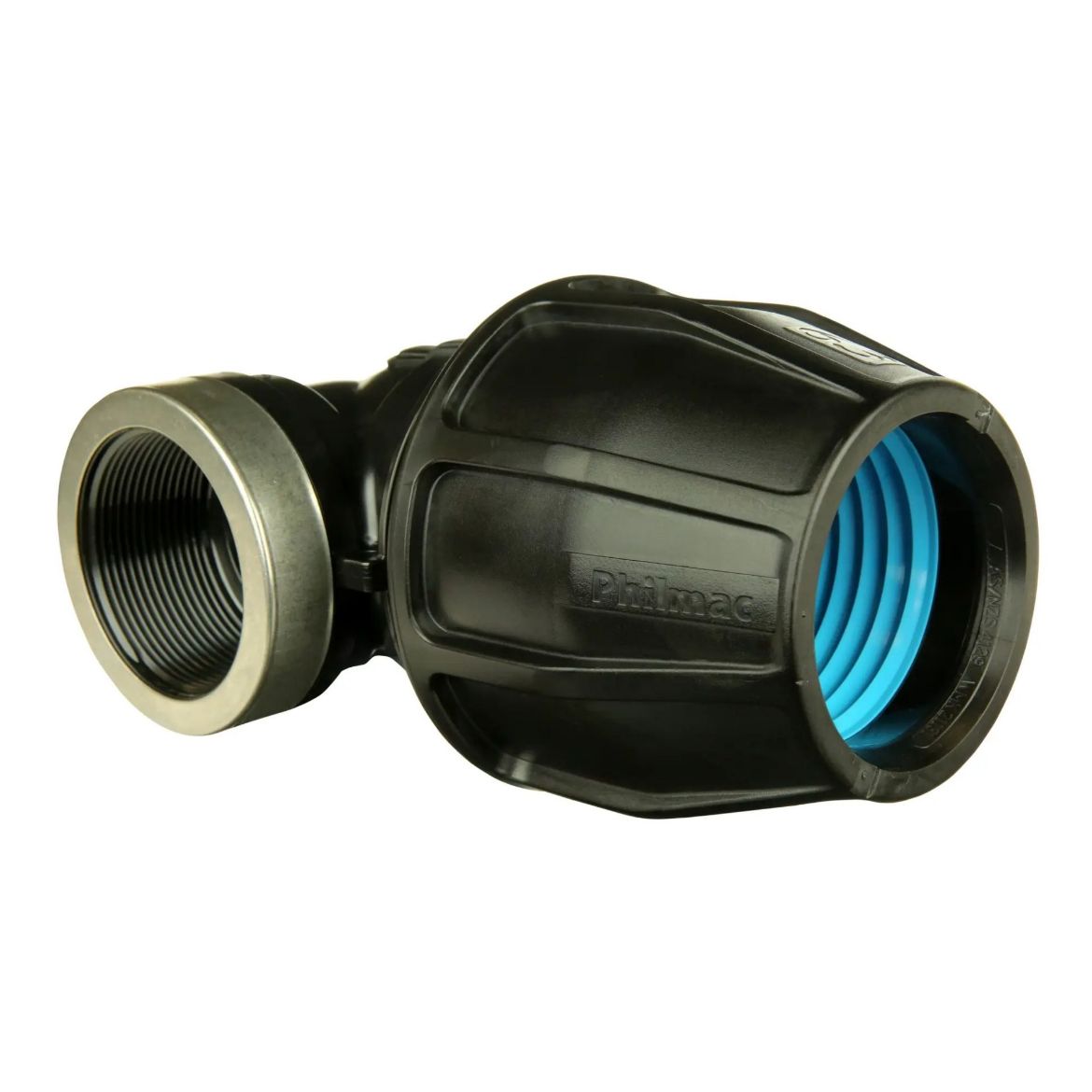 Picture of 90mm x 3" Philmac Poly x Female EasyLOK Metric Elbow